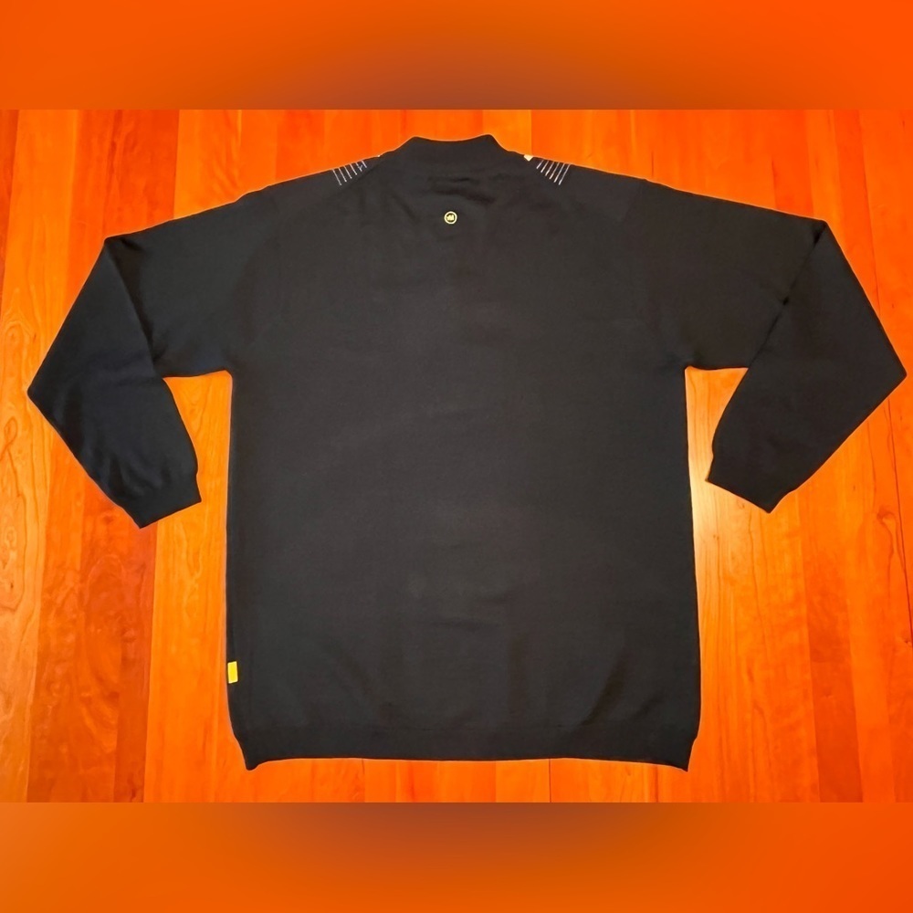 Vintage 90s Mecca GOLD Sweater Hip-Hop Streetwear Knit Men's XL -Y2K - EUC. - Picture 7 of 14